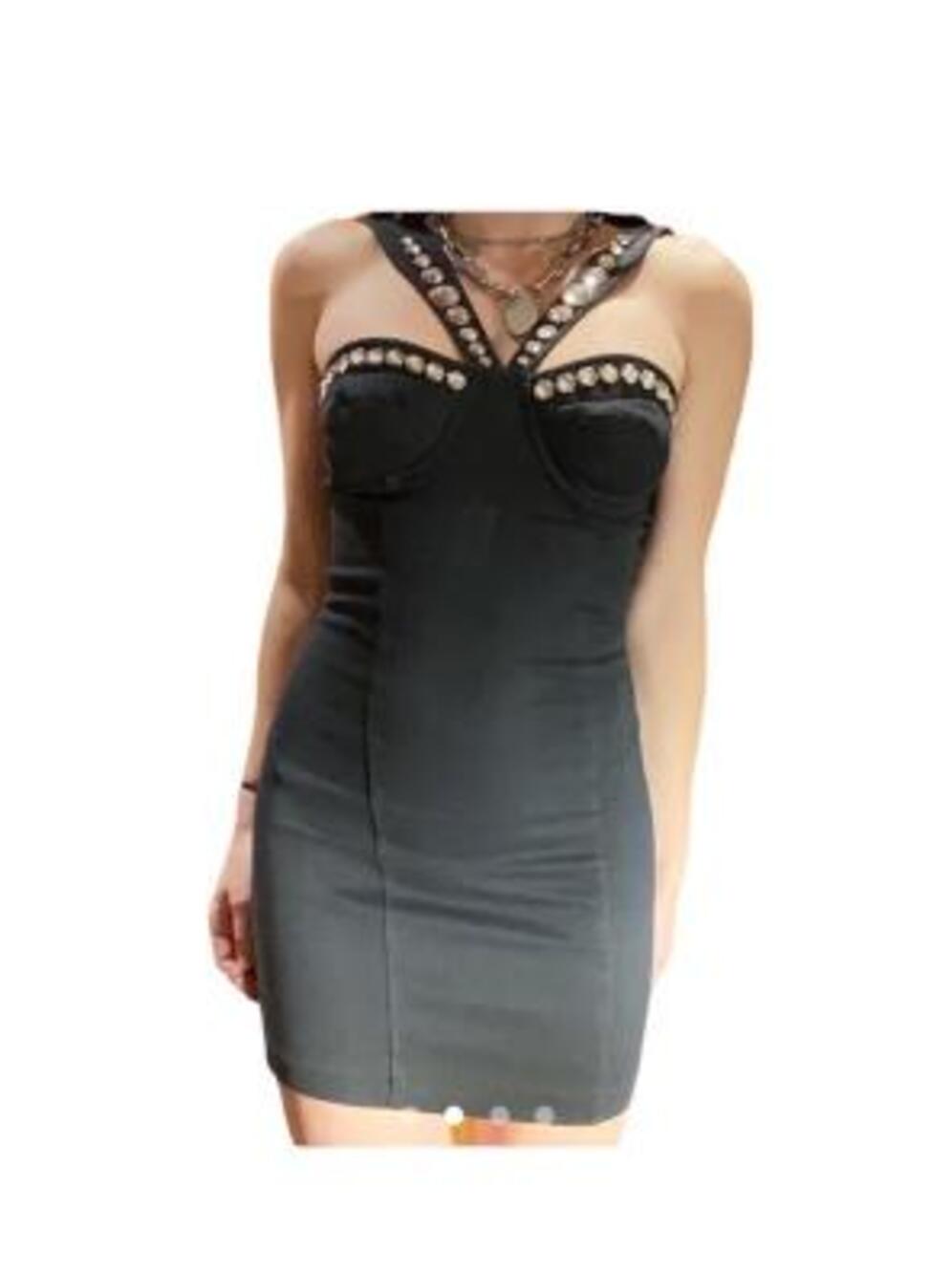 Black vintage 90s sexy dress